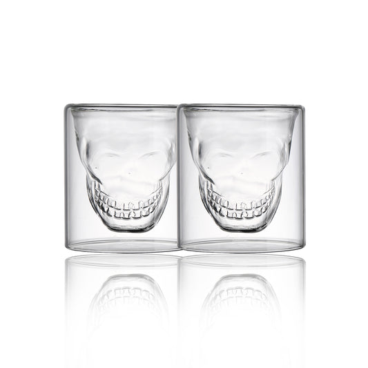 Skeleton Double Layer Glass Cup